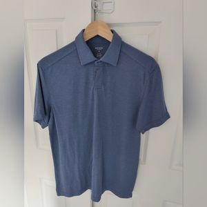 Ministry of Supply Short Sleeve Polo - Blue - Men's Medium